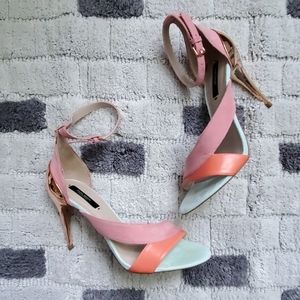 Zara open toe heels sz38